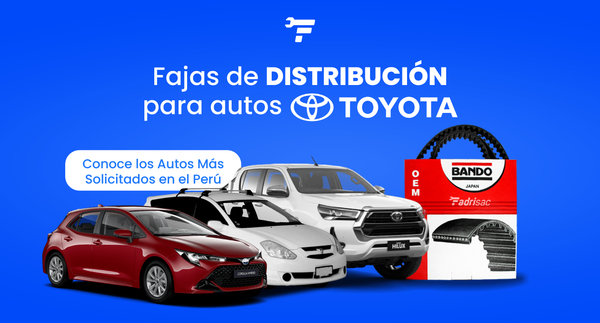 Fajas de Distribución para Toyota: Conoce los Autos más solicitados en el Perú