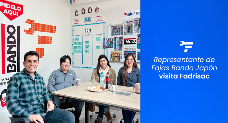 Representante de Fajas Bando Japón visita Distribuidora Fadrisac